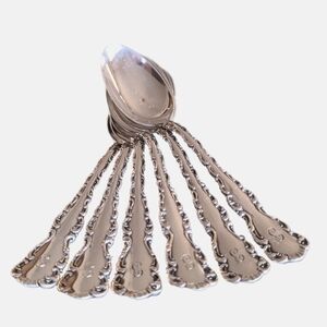 6 Birks Sterling Spoons - Louis Pattern